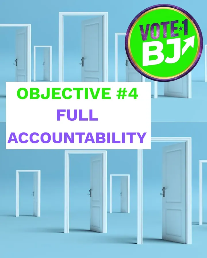 Objective #4: Full accountability